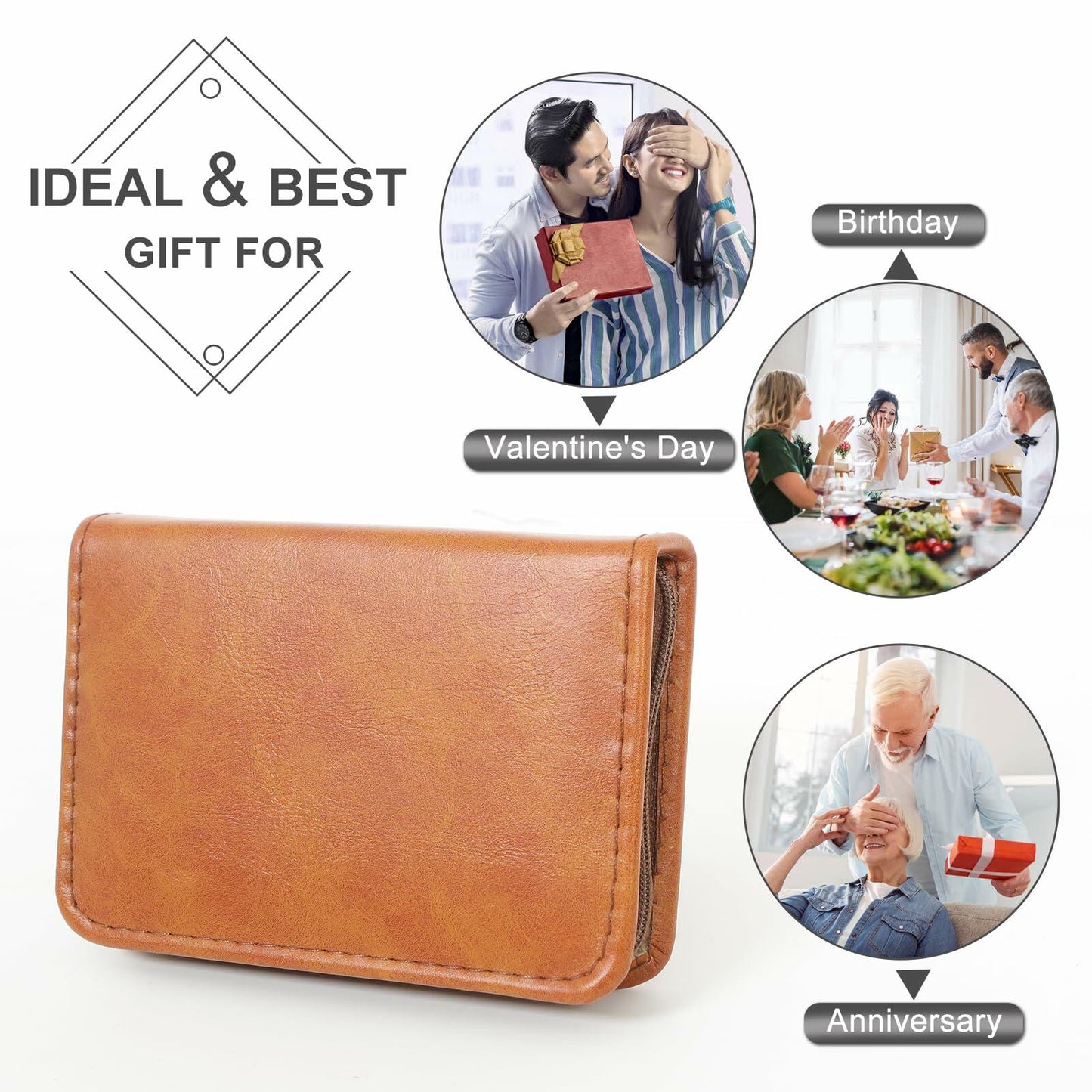 Manicure Set Nail Clippers Pedicure Kit 15Pcs Stainless Steel Brown Case