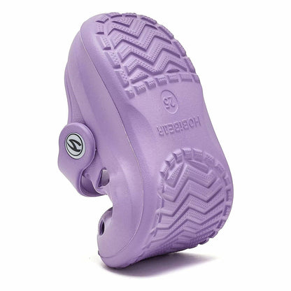 WOUEOI Toddler Garden Shoes Cartoon Slides Sandals Clogs Light Purple Size 8