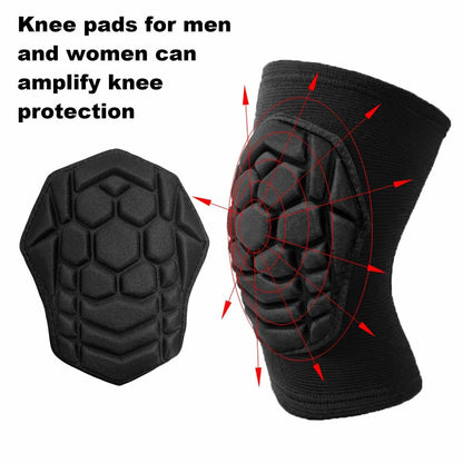 Lightweight Knee Pads with Sponge Padding for Sports, Black, Size M