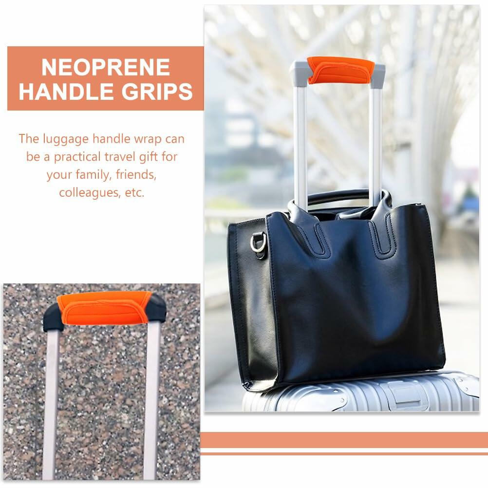 LIFKOME 2pcs Soft Neoprene Luggage Handle Wraps Comfortable Grip Covers