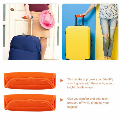 LIFKOME 2pcs Soft Neoprene Luggage Handle Wraps Comfortable Grip Covers