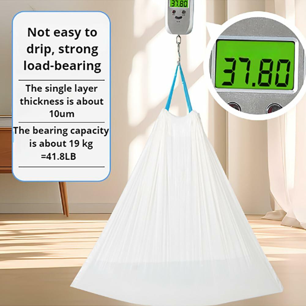RatnaKetu 4 Gallon Drawstring Trash Bags Thick Strong Unscented 80 Count