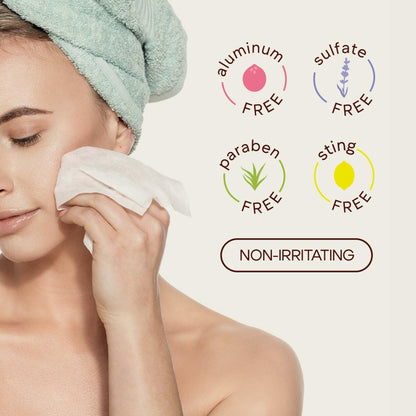 Liv Linen Bamboo Deodorant Wipes Lemon Scent 30 Count