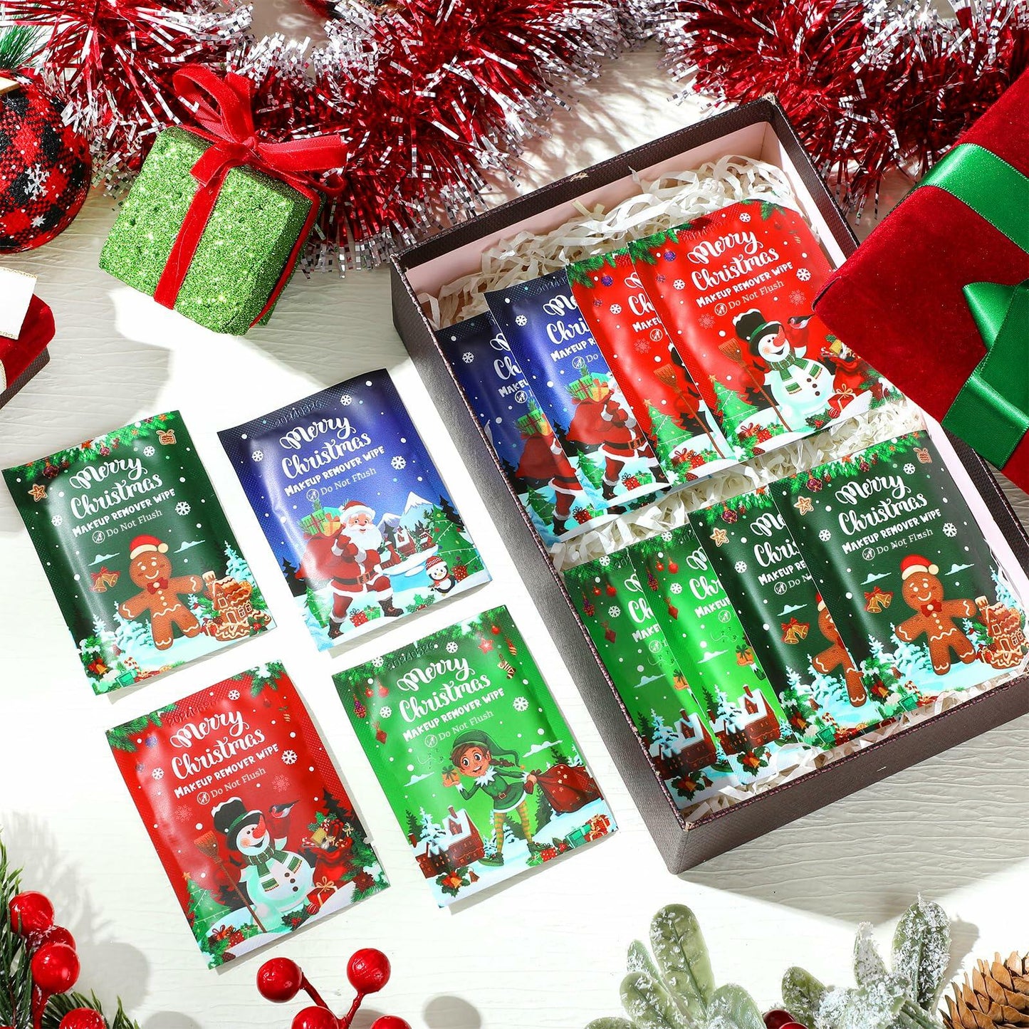 [Like New] Heigble 100 Pcs Makeup Remover Wipes Individually Wrapped Facial Cleansing