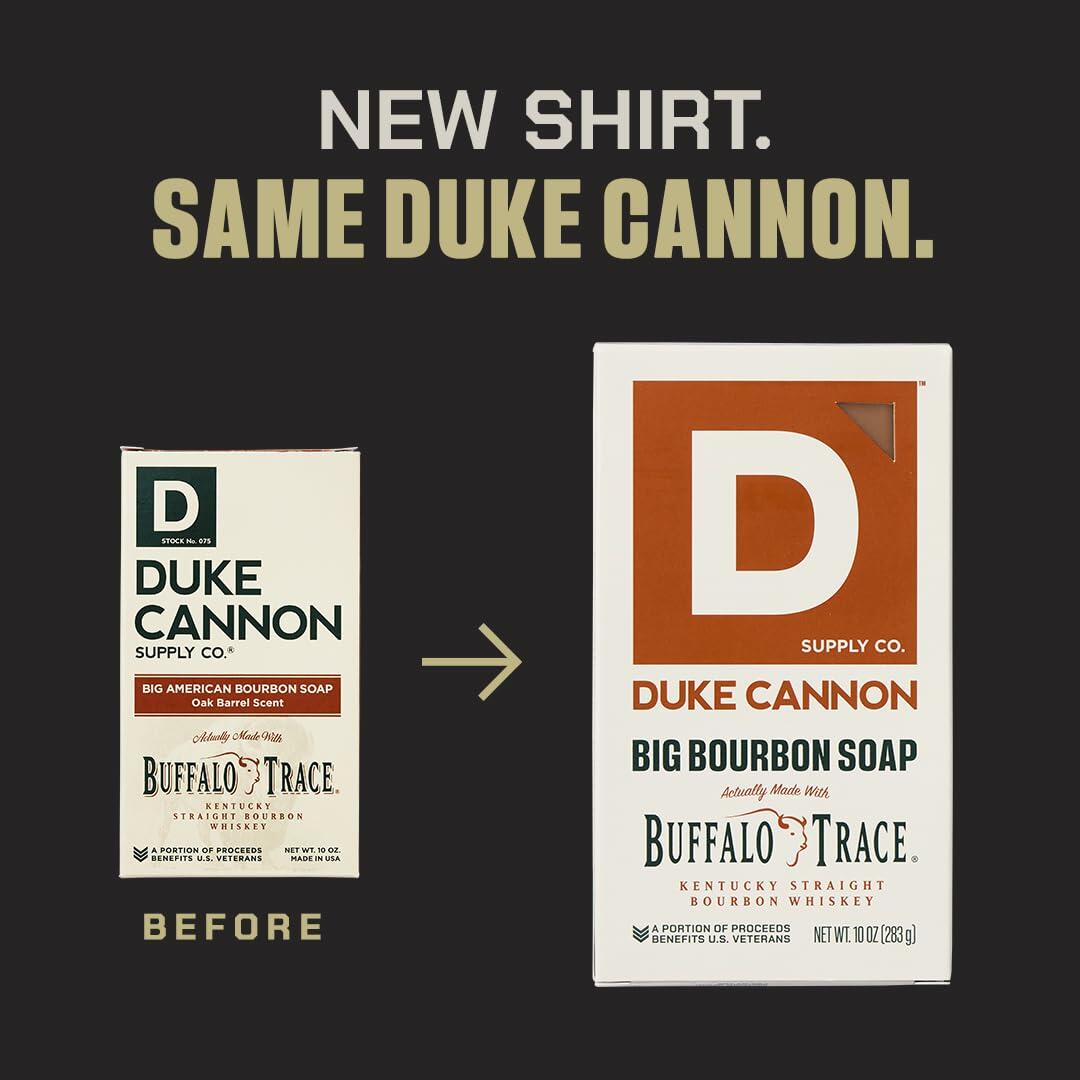 Duke Cannon Supply Co. Men's Bourbon Bar Soap 10 oz Extra Large USA Made