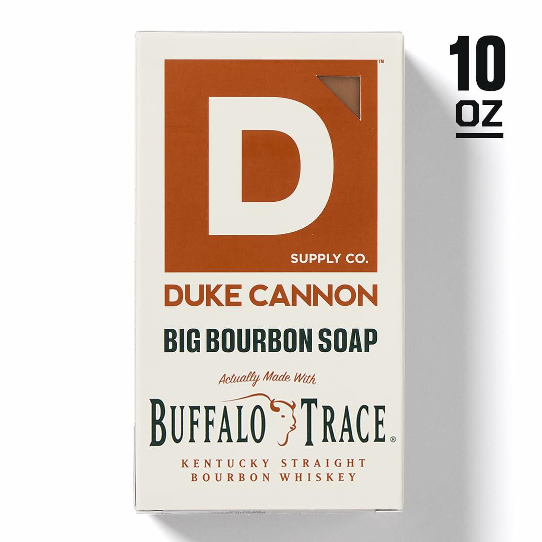 Duke Cannon Supply Co. Men's Bourbon Bar Soap 10 oz Extra Large USA Made