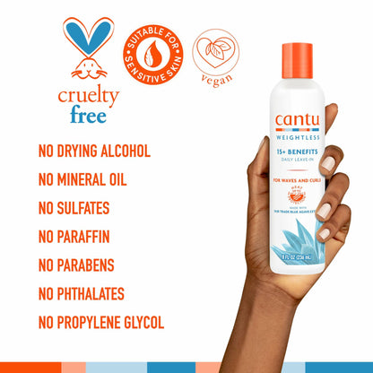 Cantu Weightless Daily Leave-In Cream 8 fl oz