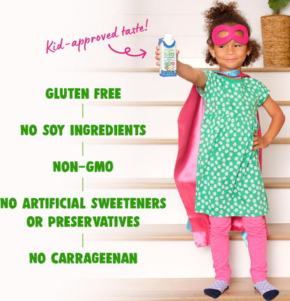 Orgain Organic Kids Nutritional Grass-Fed Protein Shake, Vanilla, Pack of 12