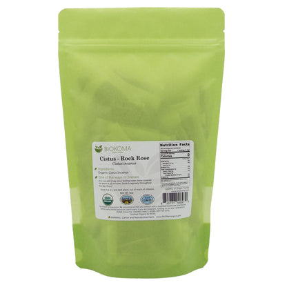 Cistus - Rock Rose (Cistus incanus) Organic Dried Leaves 60 Tea Bags 3oz