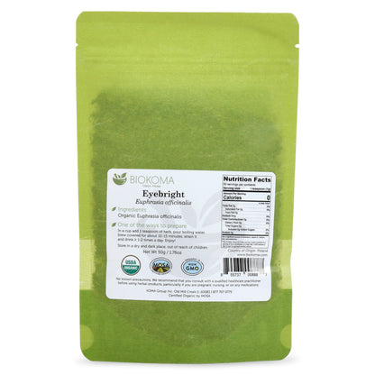 Eyebright (Euphrasia officinalis) Organic Dried Herb 50g 1.76oz