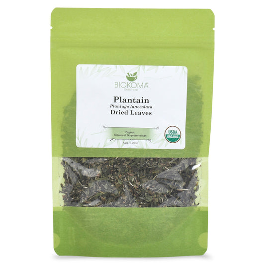 Plantain (Plantago lanceolata) Organic Dried Leaves 50g 1.76oz