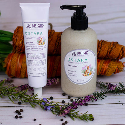 Ostara Natural Hand Lotion - Heather, Rosemary, and Black Pepper