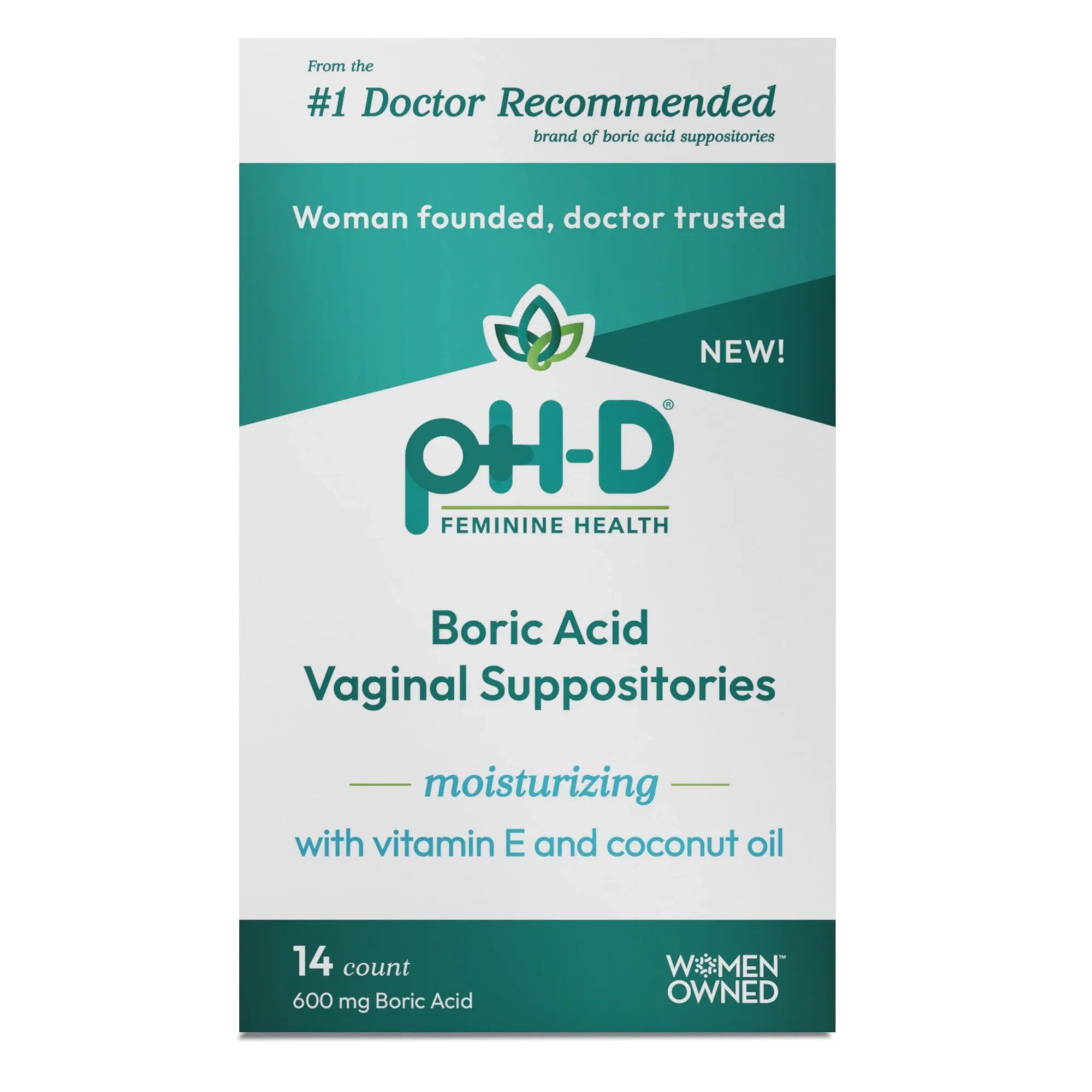 pH-D Feminine Health Boric Acid Vaginal Suppositories