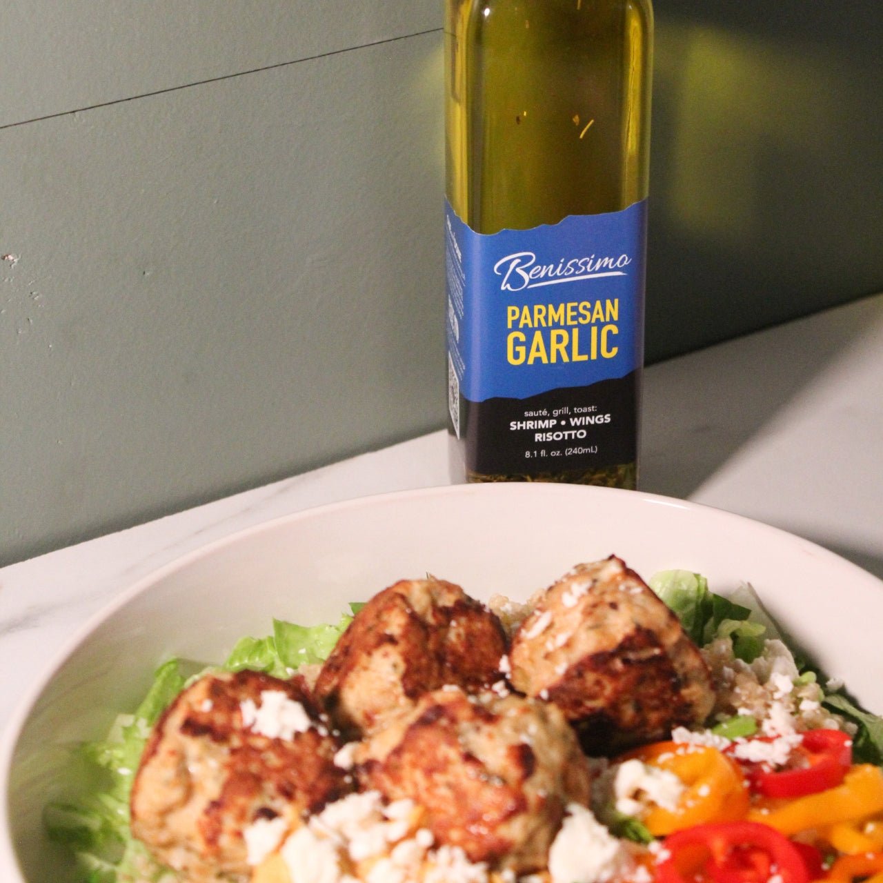 Benissimo Parmesan Garlic Oil, Marasca (240mL)
