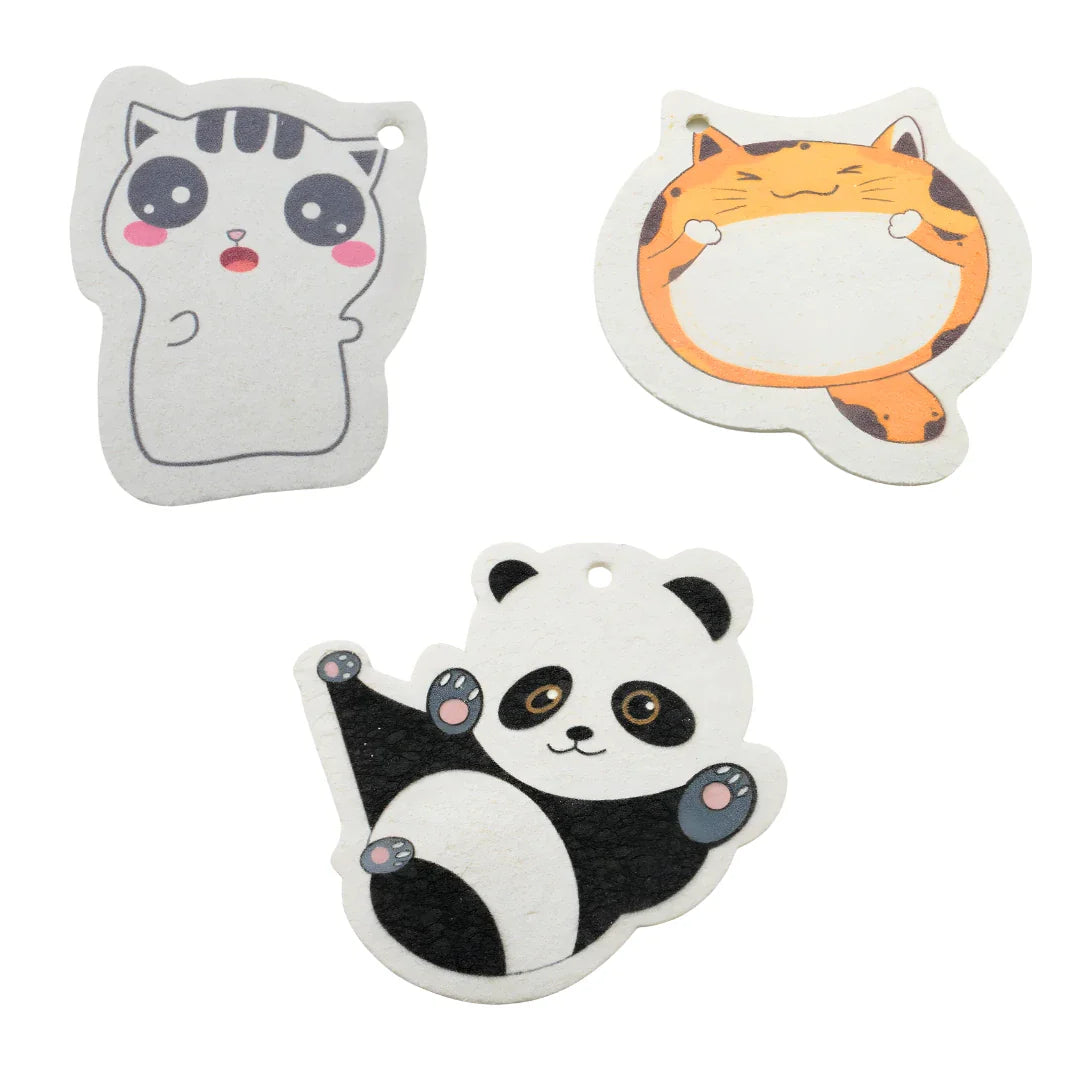 Natural Kid Bath Sponges – Eco-Friendly & Compostable – Fun Animal Shapes