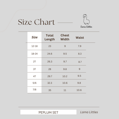 Purrfect Scoops Peplum Set