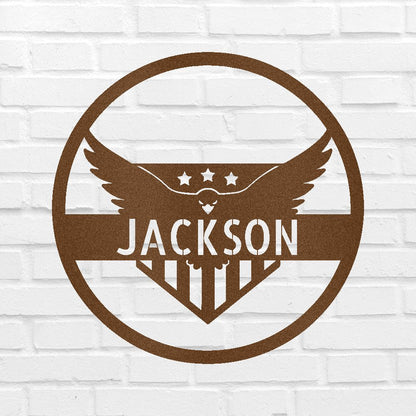 Attacking Eagle Personalized Gifts - Custom Metal Sign