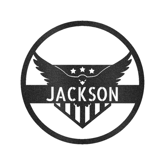 Attacking Eagle Personalized Gifts - Custom Metal Sign