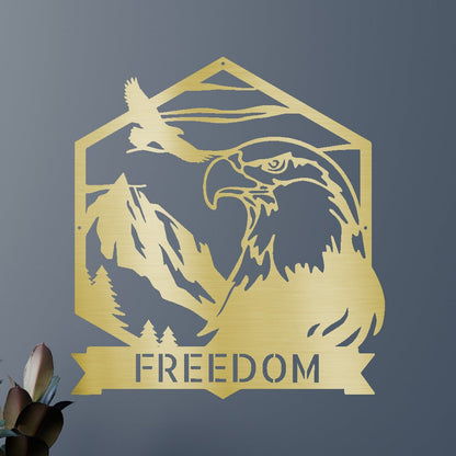 Bald Eagle Personalized Gifts - Custom Metal Sign