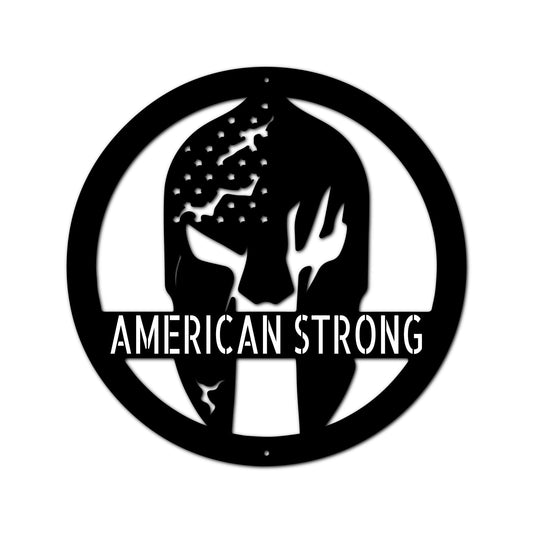 Battle Spartan Helmet Personalized Gifts - Custom Metal Sign