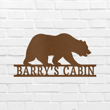 Bear Personalized Gifts - Custom Metal Sign