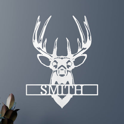 Buck Mount Deer Personalized Gifts - Custom Metal Sign