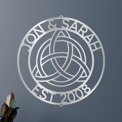 Celtic Knot Ring Personalized Gifts - Custom Metal Sign