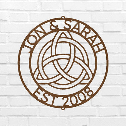 Celtic Knot Ring Personalized Gifts - Custom Metal Sign
