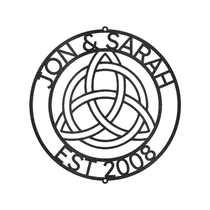 Celtic Knot Ring Personalized Gifts - Custom Metal Sign