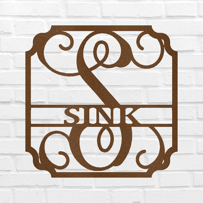 Classic Family Name Personalized Gifts - Custom Metal Sign