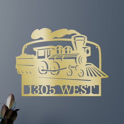 Coal Train Personalized Gifts - Custom Metal Sign