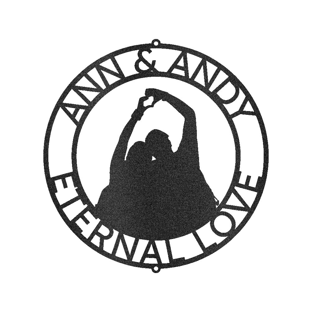 Couple Name Personalized Gifts - Custom Metal Sign, Anniversary/Wedding Gift