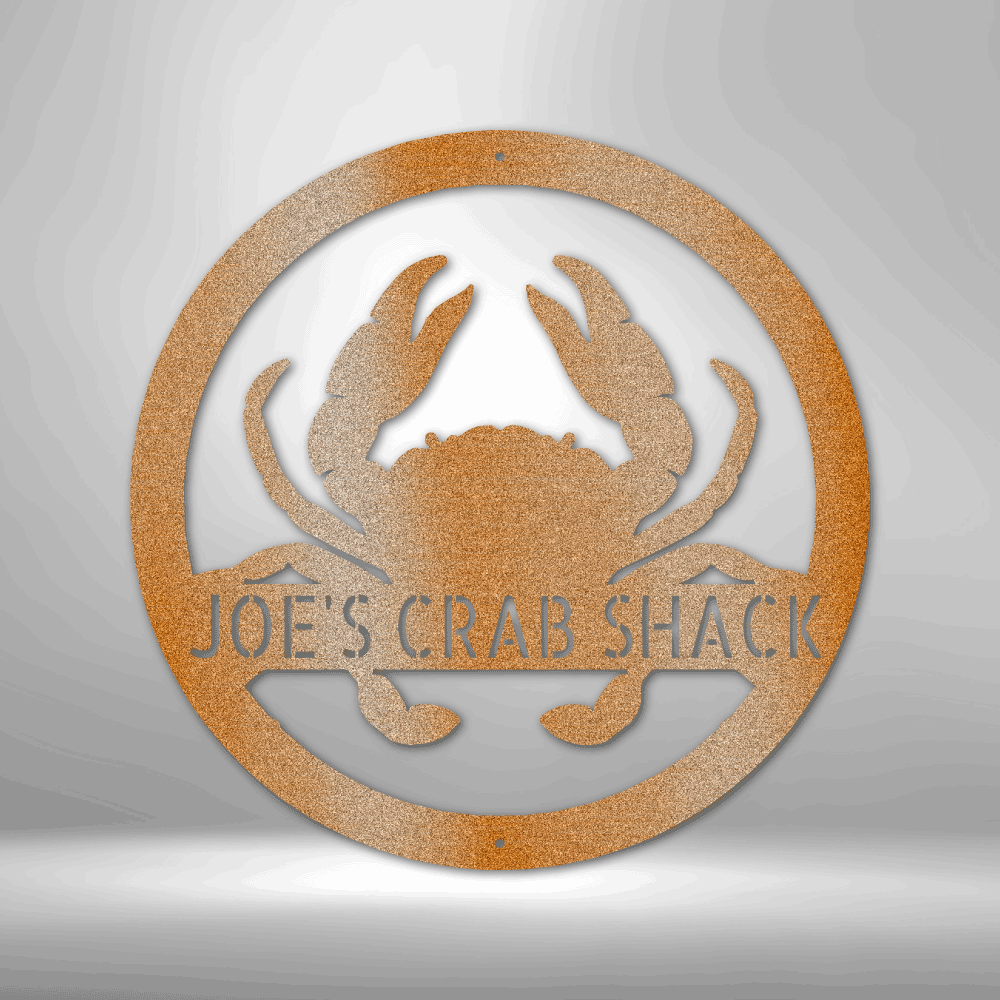 Crab Personalized Gifts - Custom Metal Sign