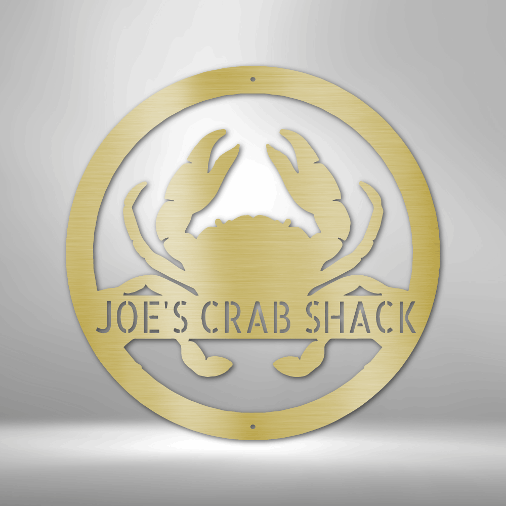 Crab Personalized Gifts - Custom Metal Sign