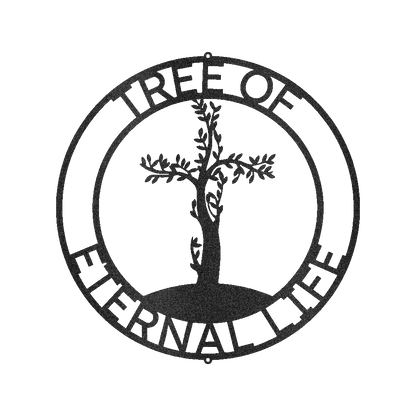 Cross Tree Personalized Gifts - Custom Metal Sign
