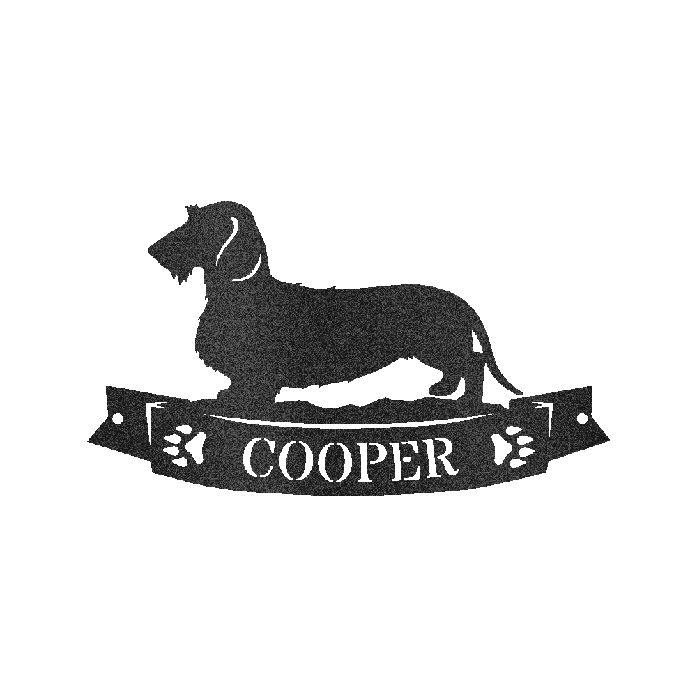 Dachshund Banner Personalized Gifts - Custom Metal Sign