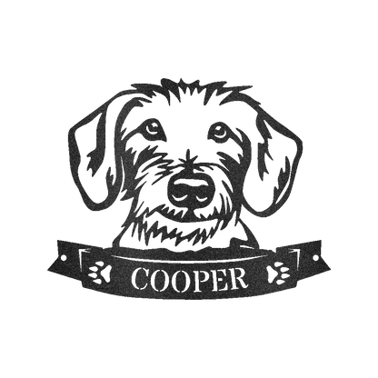 Dachshund Face Personalized Gifts - Custom Metal Sign