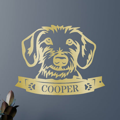 Dachshund Face Personalized Gifts - Custom Metal Sign