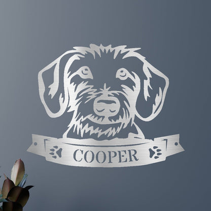 Dachshund Face Personalized Gifts - Custom Metal Sign