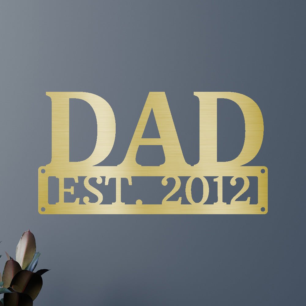 Dad Personalized Gifts - Custom Metal Sign