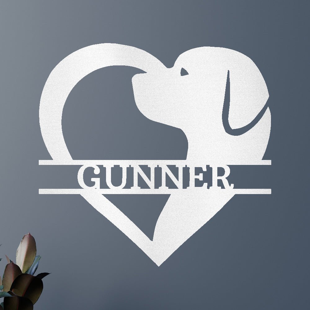 Dog Love Personalized Gifts - Custom Metal Sign