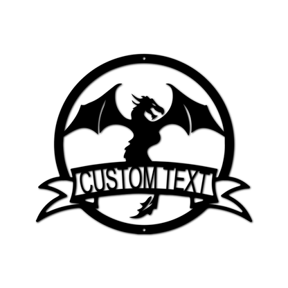 Dragon Banner Personalized Gifts - Custom Metal Sign