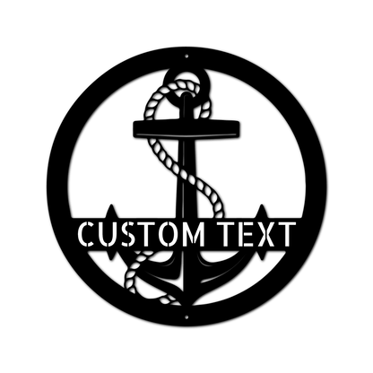 Elaborate Anchor Personalized Gifts - Custom Metal Sign