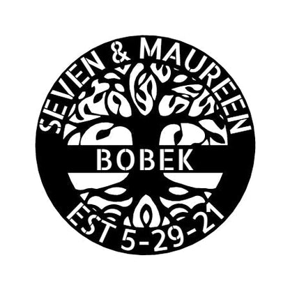 Elaborate Tree Of Life Sign - Custom Metal Sign