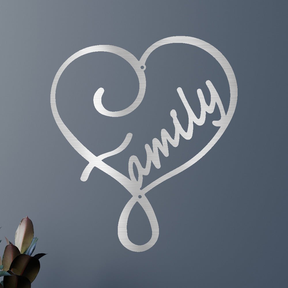 Family Love Personalized Gifts - Custom Metal Sign