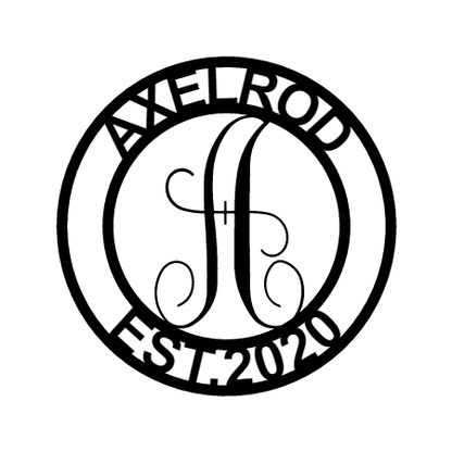 Family Name Personalized Gifts - Custom Metal Sign, Split Letter