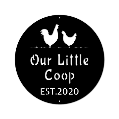 Farmer Chicken Coop Personalized Gifts - Custom Metal Sign