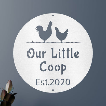 Farmer Chicken Coop Personalized Gifts - Custom Metal Sign