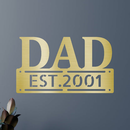 Father's Day Personalized Gifts - Custom Metal Sign