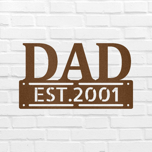 Father's Day Personalized Gifts - Custom Metal Sign